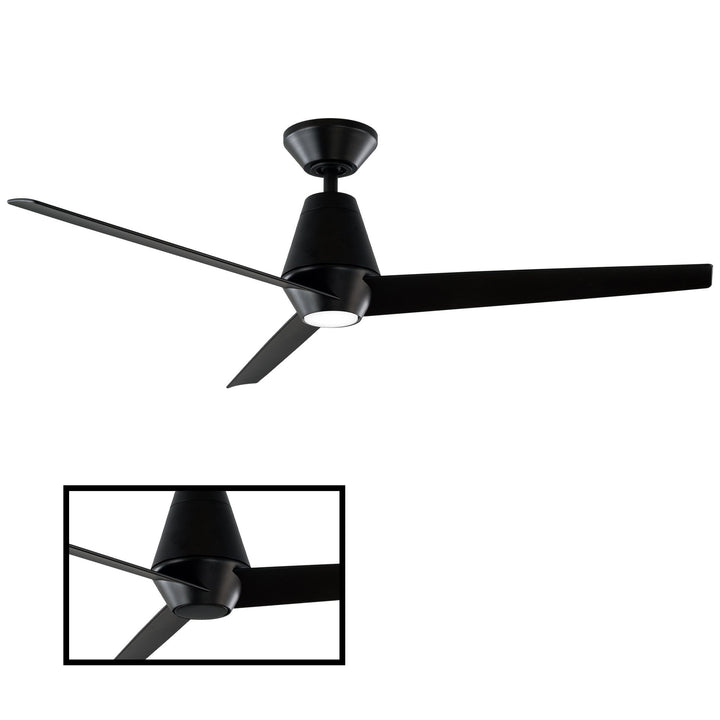 Modern Forms Fan Slim FR-W2003-52L-27-MB Ceiling Fan 52 - Matte Black, Matte Black/