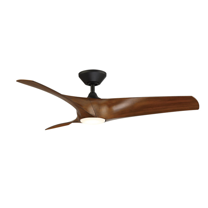 Modern Forms Fan Zephyr FR-W2006-52L27MBDK Ceiling Fan 52 - Matte Black/Distressed Koa, Distressed Koa/