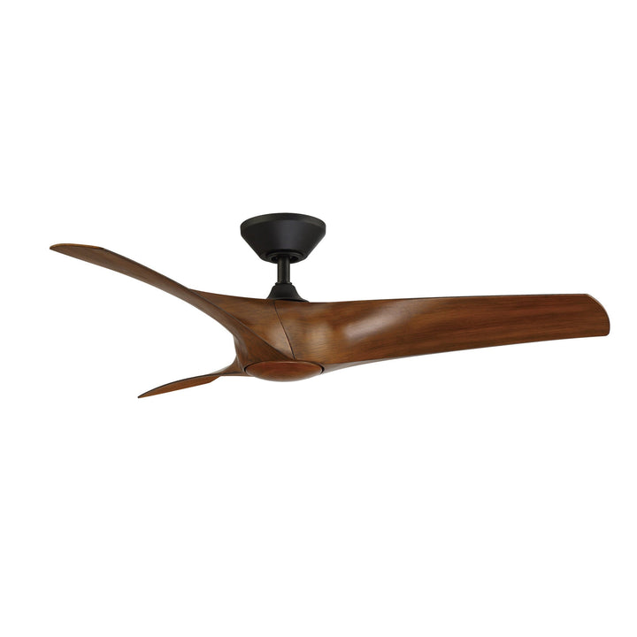 Modern Forms Fan Zephyr FR-W2006-52L27MBDK Ceiling Fan 52 - Matte Black/Distressed Koa, Distressed Koa/