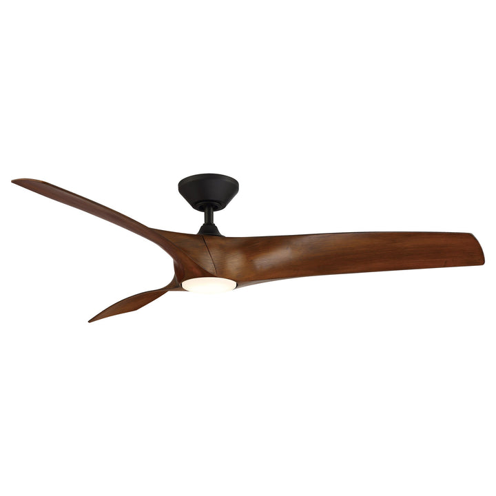 Modern Forms Fan Zephyr FR-W2006-62L-MB/DK Ceiling Fan 62 - Matte Black/Distressed Koa, Distressed Koa/