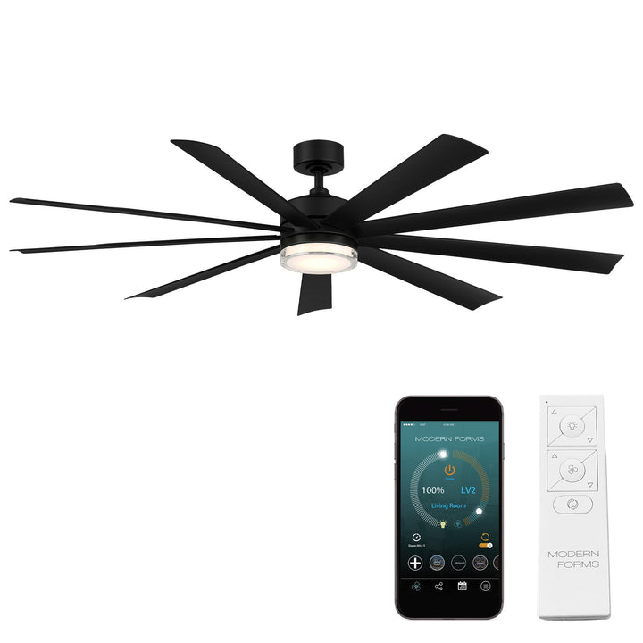 Modern Forms Fan Wynd Xl FR-W2101-72L-35-MB Ceiling Fan 72 - Matte Black, Matte Black/
