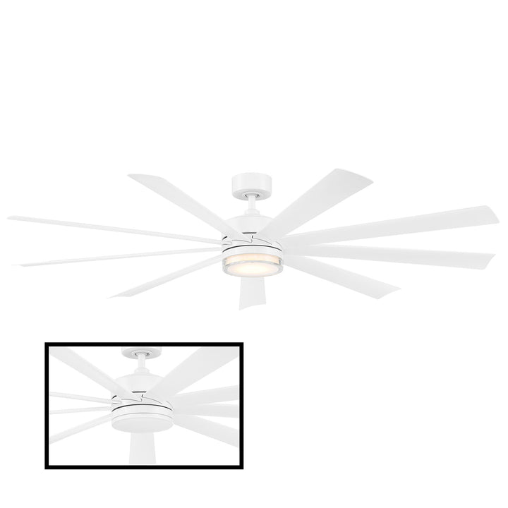 Modern Forms Fan Wynd Xl FR-W2101-72L-MW Ceiling Fan 72 - Matte White, Matte White/