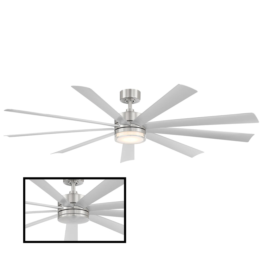 Modern Forms Fan Wynd Xl FR-W2101-72L-27-SS Ceiling Fan 72 - Stainless Steel, Stainless Steel/