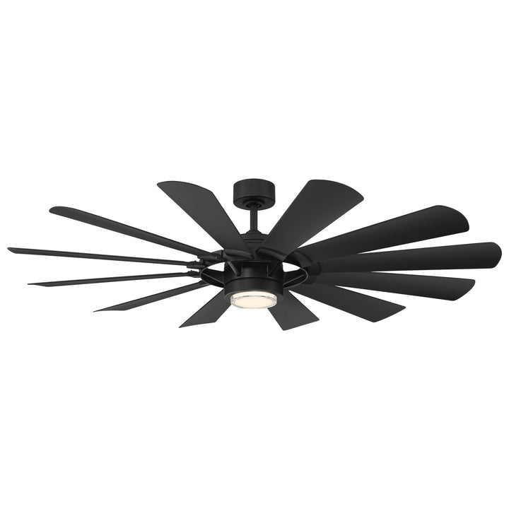 Modern Forms Fan Wynd Mill FR-W2201-65L-MB Ceiling Fan 65 - Matte Black, Matte Black/