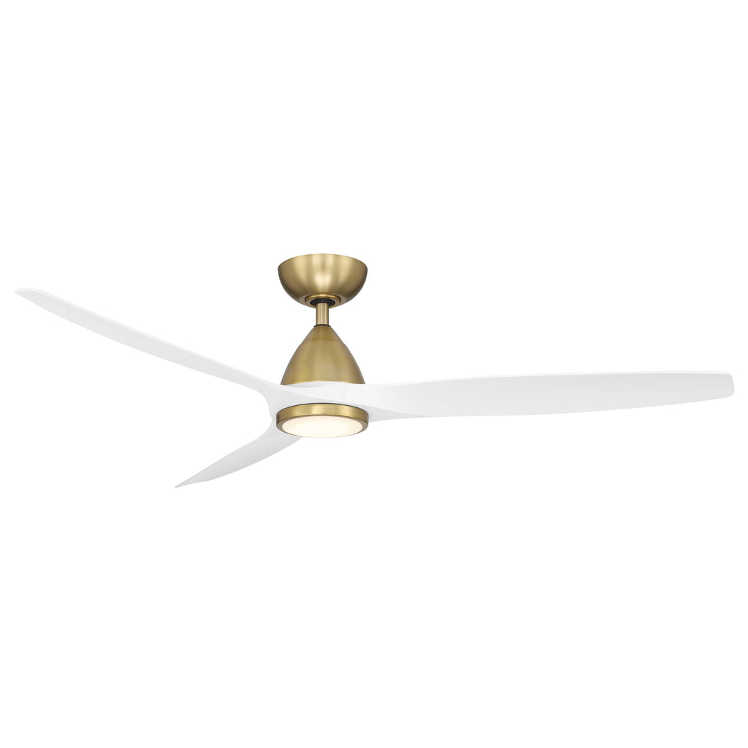 Modern Forms Fan Skylark FR-W2202-62L-SB/MW Ceiling Fan 62 - Soft Brass/Matte White, Matte White/