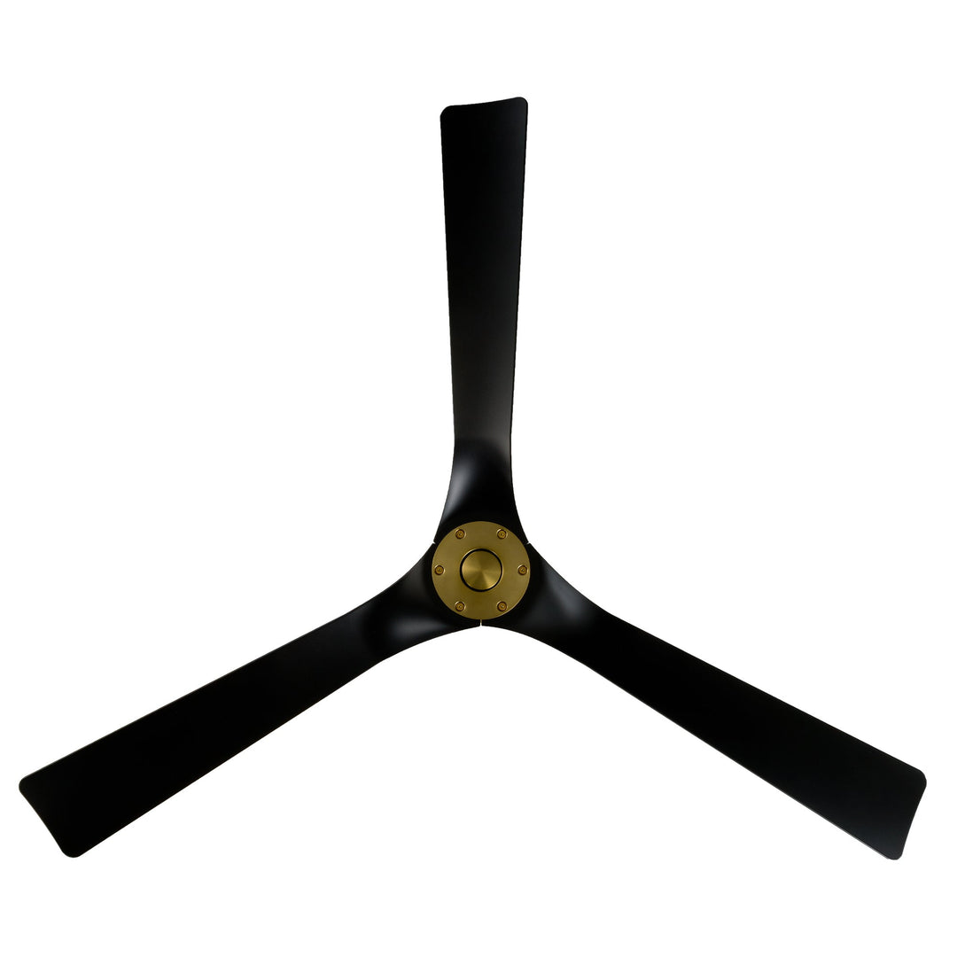 Modern Forms Fan Torque FR-W2204-58-SB/MB Ceiling Fan 58 - Soft Brass/Matte Black, Matte Black/