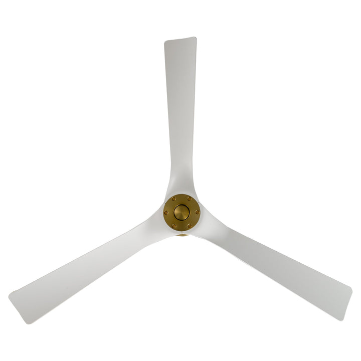 Modern Forms Fan Torque FR-W2204-58-SB/MW Ceiling Fan 58 - Soft Brass/Matte White, Matte White/