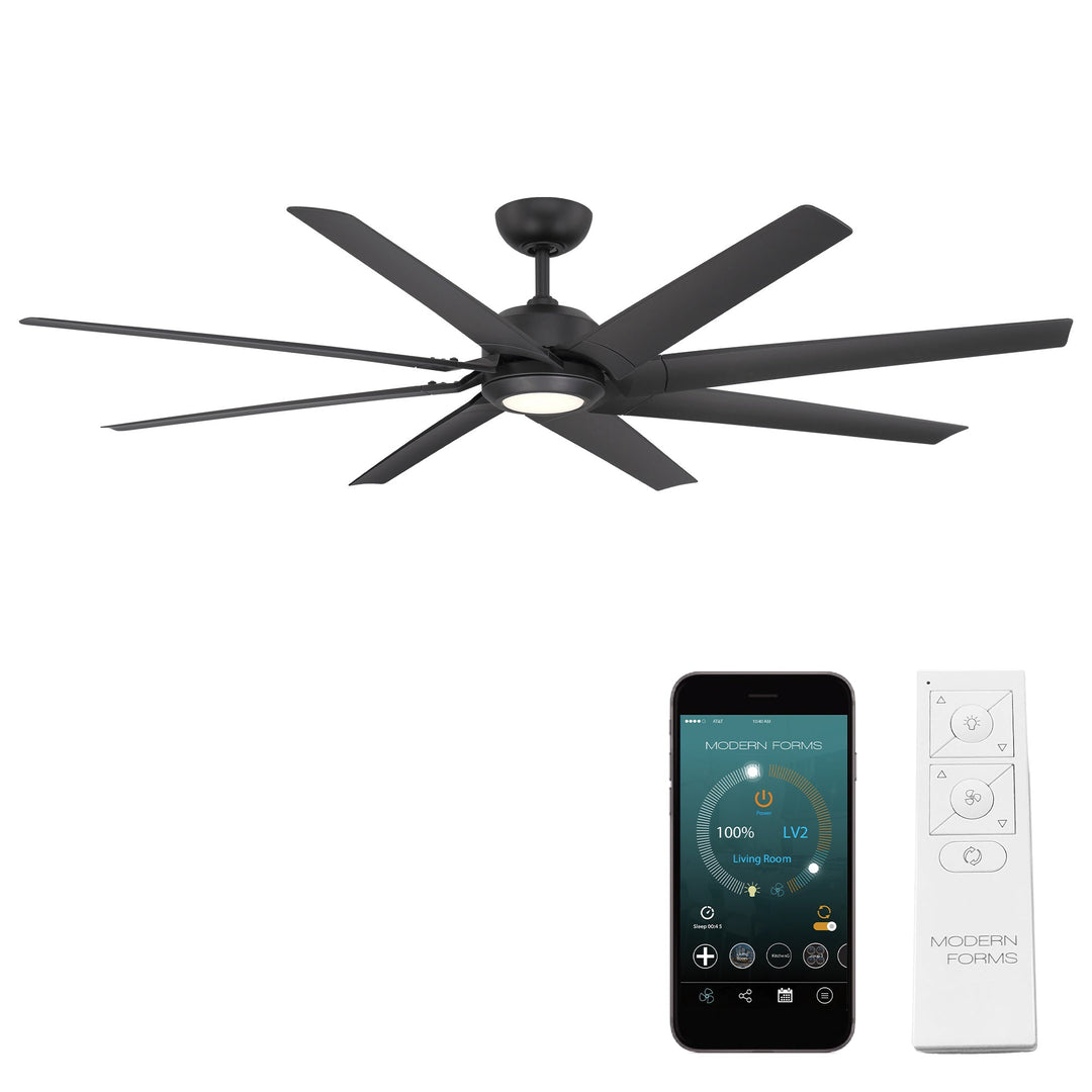 Modern Forms FR-W2301-70L-35-MB  Roboto Xl Ceiling Fan Accessory Matte Black