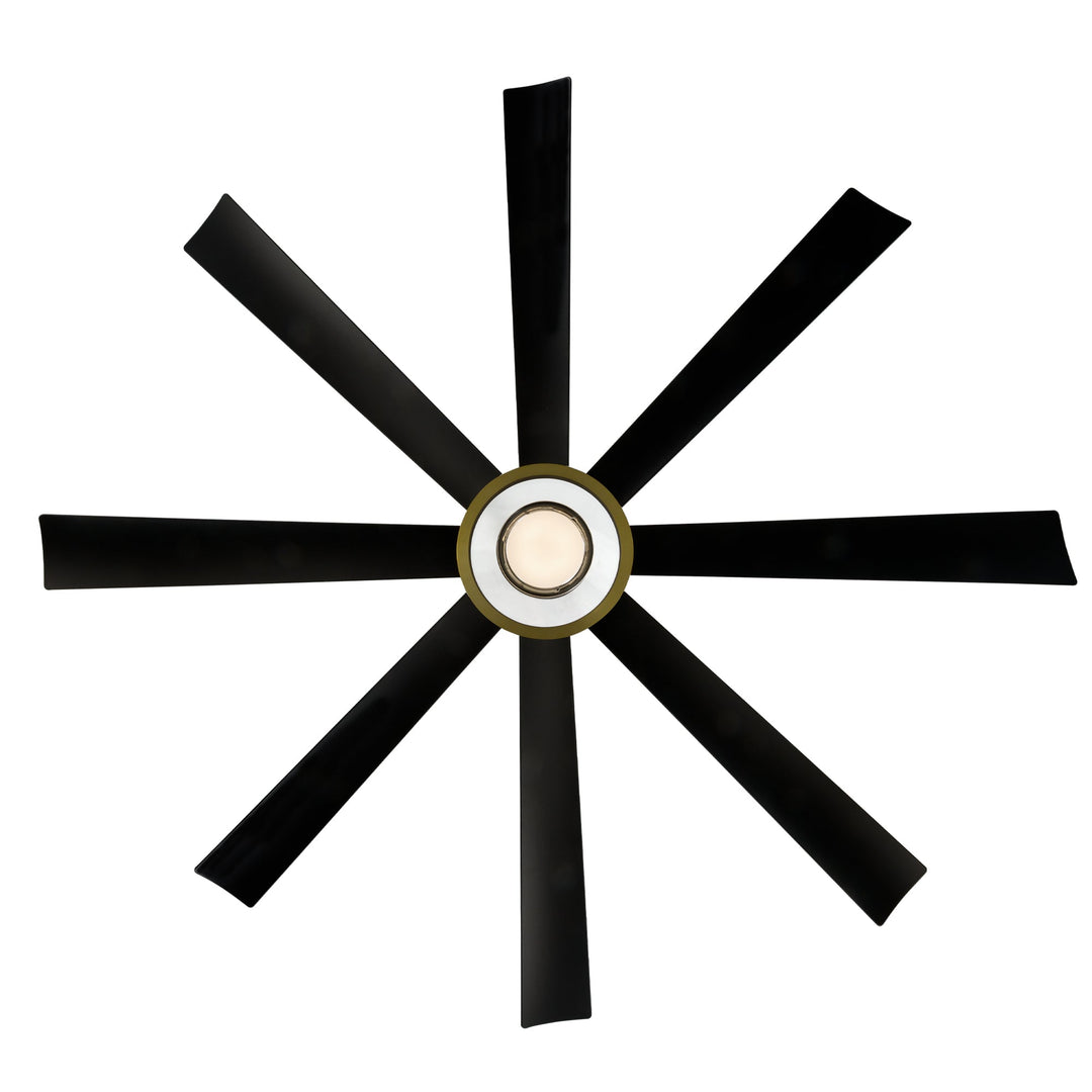 Modern Forms Fan Aura FR-W2303-72L-SB/MB Ceiling Fan 72 - Soft Brass/Matte Black, Matte Black/