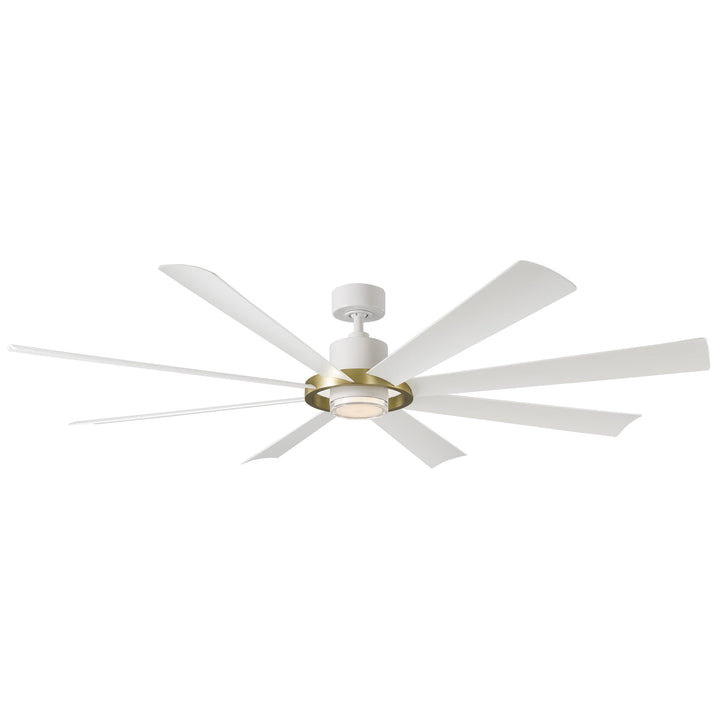 Modern Forms Fan Aura FR-W2303-72L-SB/MW Ceiling Fan 72 - Soft Brass/Matte White, Matte White/