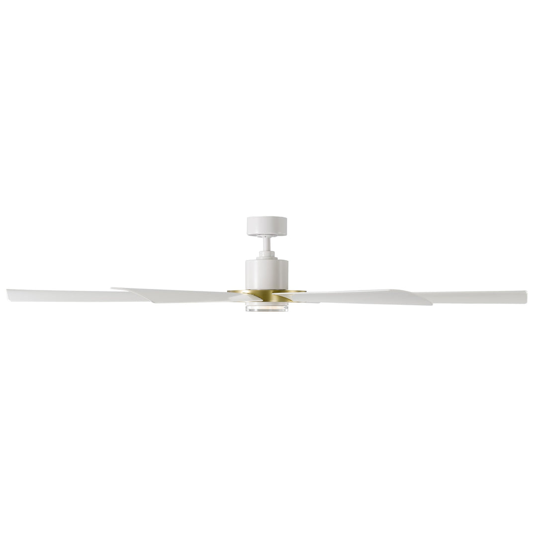Modern Forms Fan Aura FR-W2303-72L-SB/MW Ceiling Fan 72 - Soft Brass/Matte White, Matte White/
