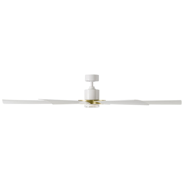 Modern Forms Fan Aura FR-W2303-72L-SB/MW Ceiling Fan 72 - Soft Brass/Matte White, Matte White/