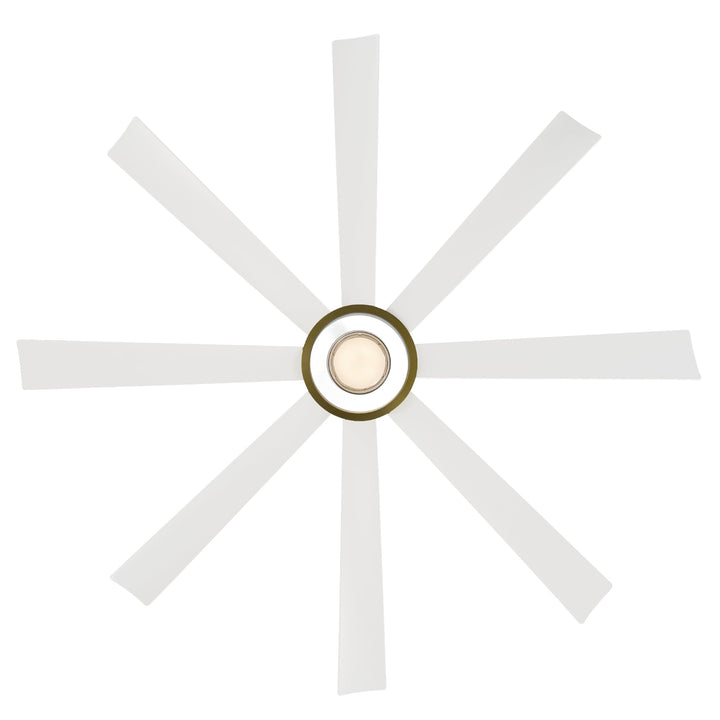 Modern Forms Fan Aura FR-W2303-72L-SB/MW Ceiling Fan 72 - Soft Brass/Matte White, Matte White/