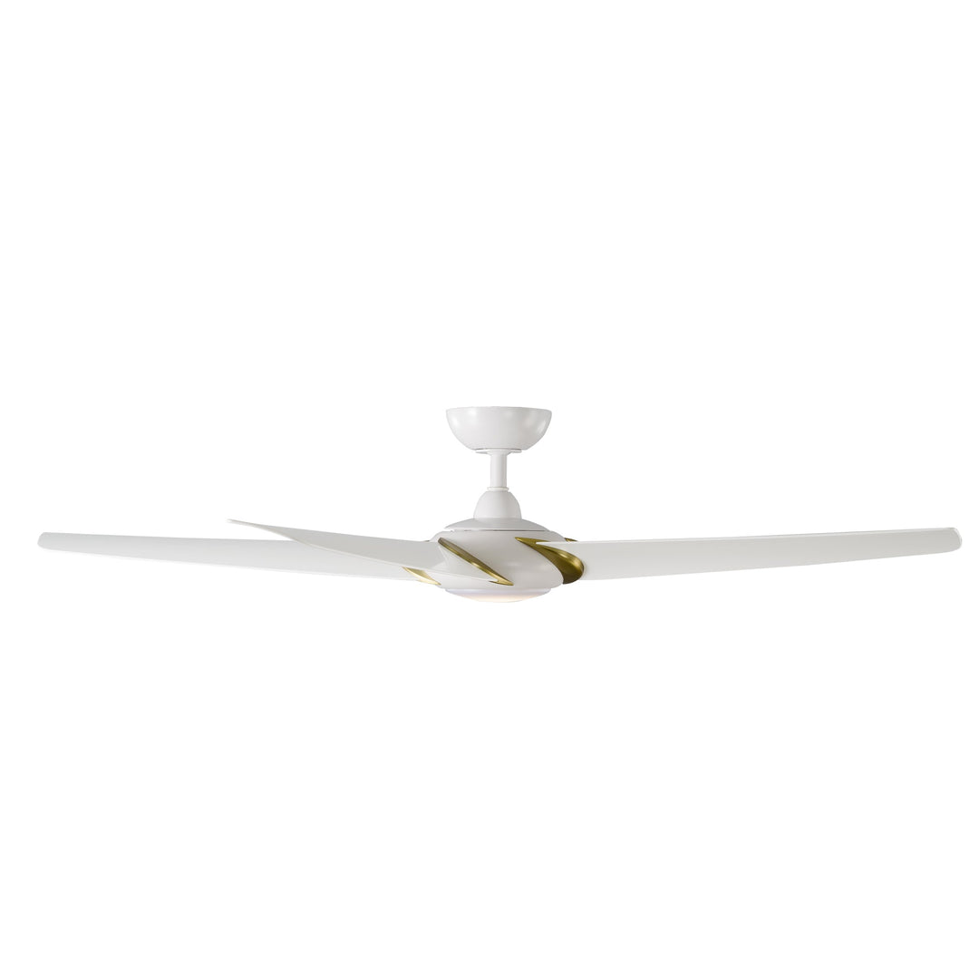 Modern Forms FR-W2304-62L27SBMW  Lucid Ceiling Fan Accessory Soft Brass Arms/Matte White