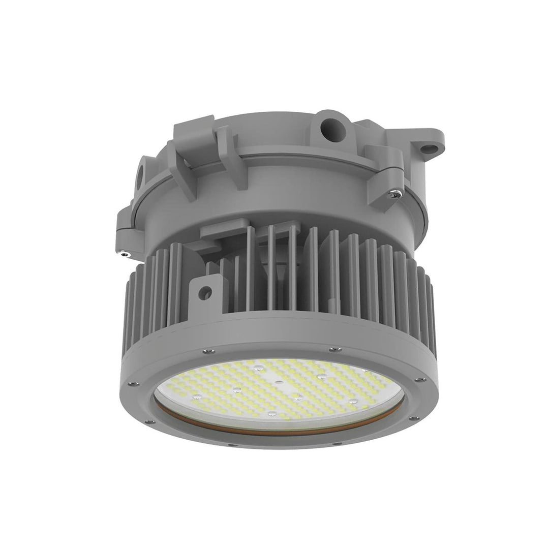 Maxlite Lighting 104894  Hlrm Series Medium Size 120W 120-277V Wide 110 Clear Glass Lens  5000K Universal Mount Gray Cid2, Ciid1, Ciid2, Ciii Hazardous Location Led Light