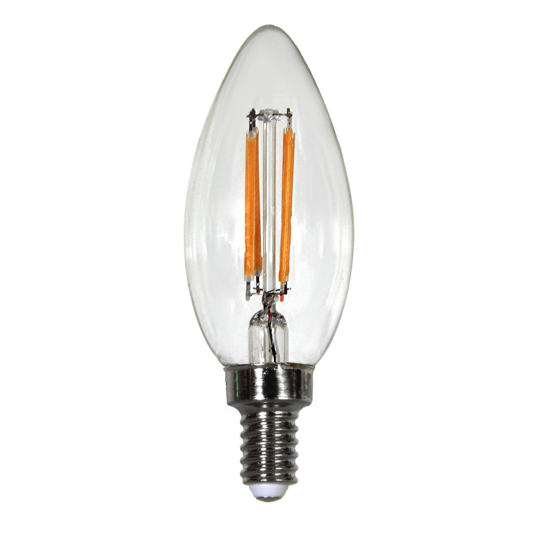 Maxlite Lighting 103410  Enclosed 4W Led Filament B10 90+Cri 3000K Dim E12 Ja8 Led Filament Light Bulb