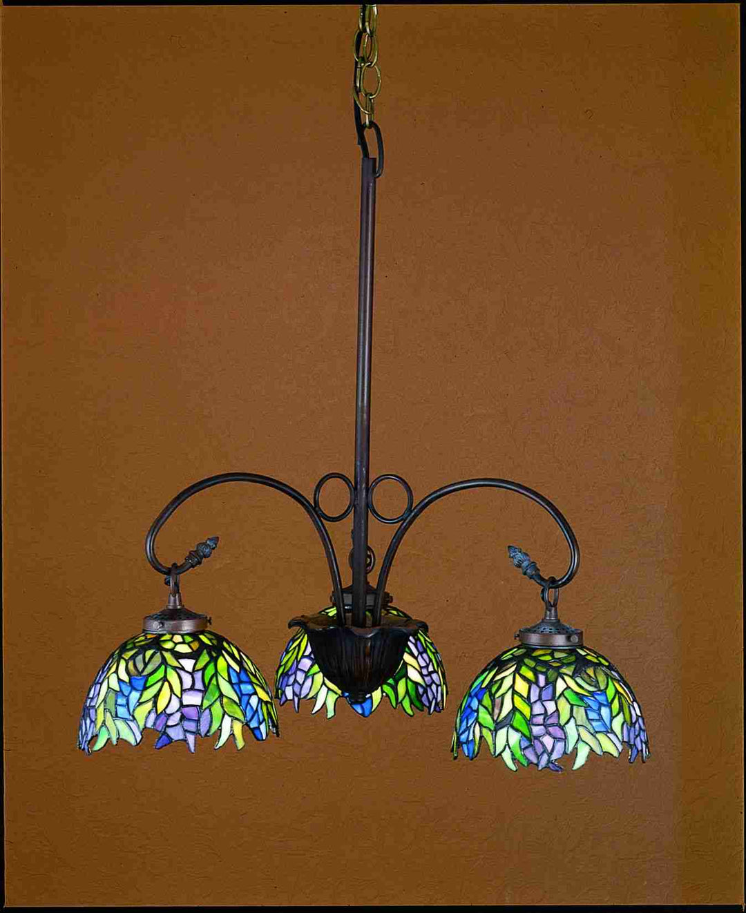 Meyda Tiffany Tiffany Honey Locust 27415 Chandelier Light - Mahogany Bronze