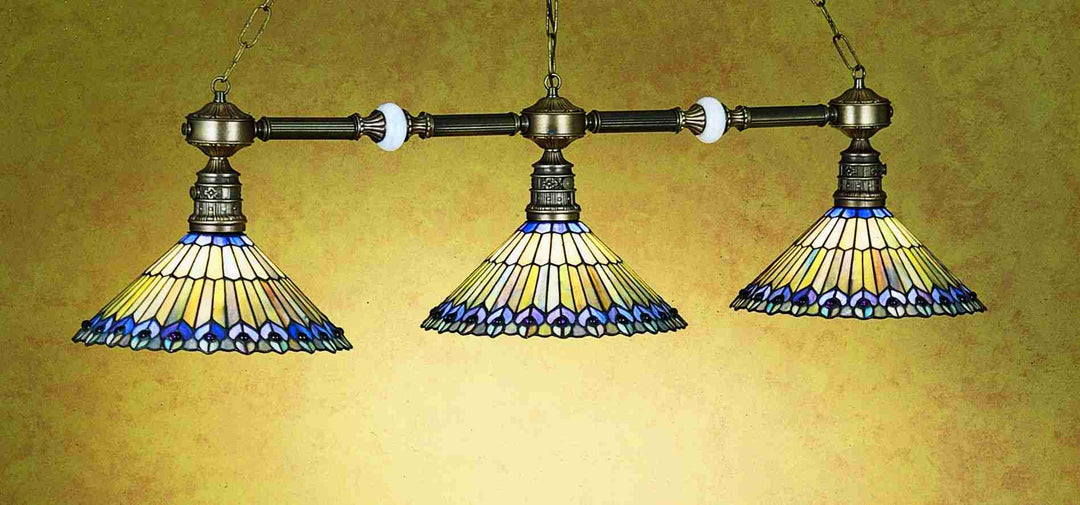 Meyda Tiffany Tiffany Jeweled Peacock 28501 Pendant Light - Green/Blue Purple/Blue Purple/Blue Purple