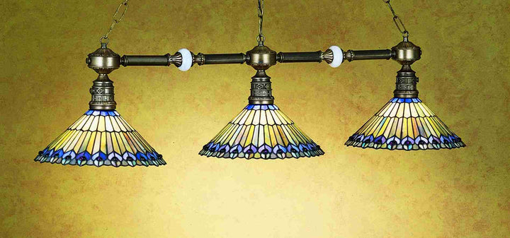 Meyda Tiffany Tiffany Jeweled Peacock 28501 Pendant Light - Green/Blue Purple/Blue Purple/Blue Purple