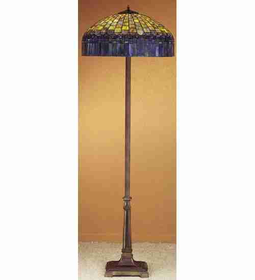 Meyda Tiffany Lighting 31120 Tiffany Candice Two Light Floor Lamp Lamp Bronze / Dark