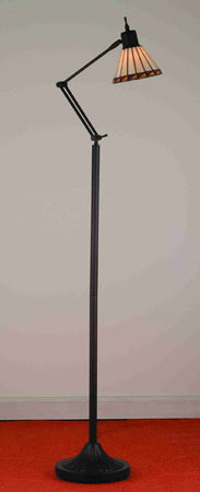 Meyda Tiffany Lighting 65947 Prairie Mission Floor Lamp Lamp Black