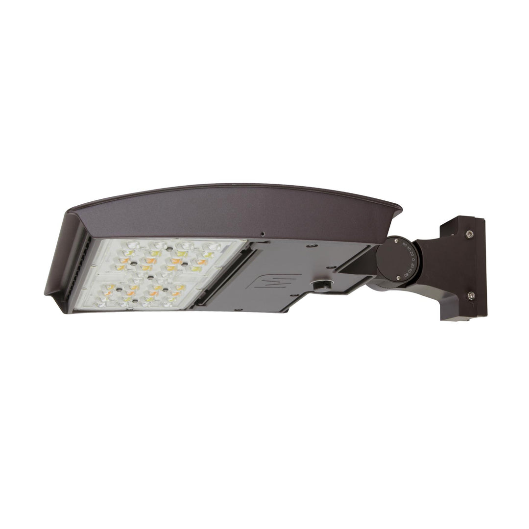 Maxlite Lighting 108505  M Series 100W, 277-480V, Type 5S Square, Cct Select 3/4/5K, Bronze, Flexible Arm, C-Max Compatible Led Flood Light