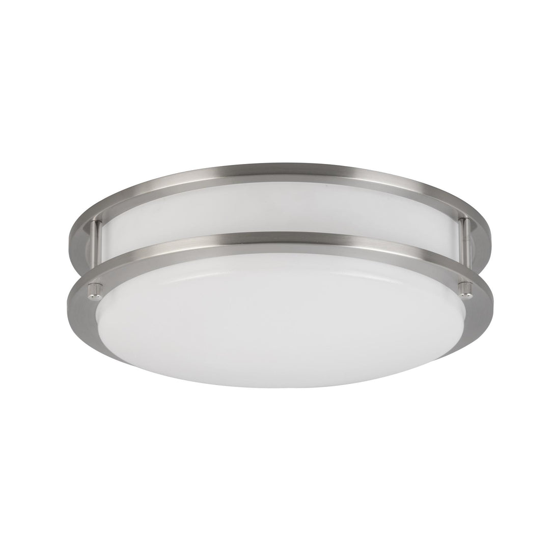 Maxlite Lighting 103943  Ceiling Fixture Led, Small 12" Arch, Brushed Nickel, 16W 90 Cri, 2700K/3000K/3500K/ 4000K/5000K,  120V, Triac Dimming Led Residential Light