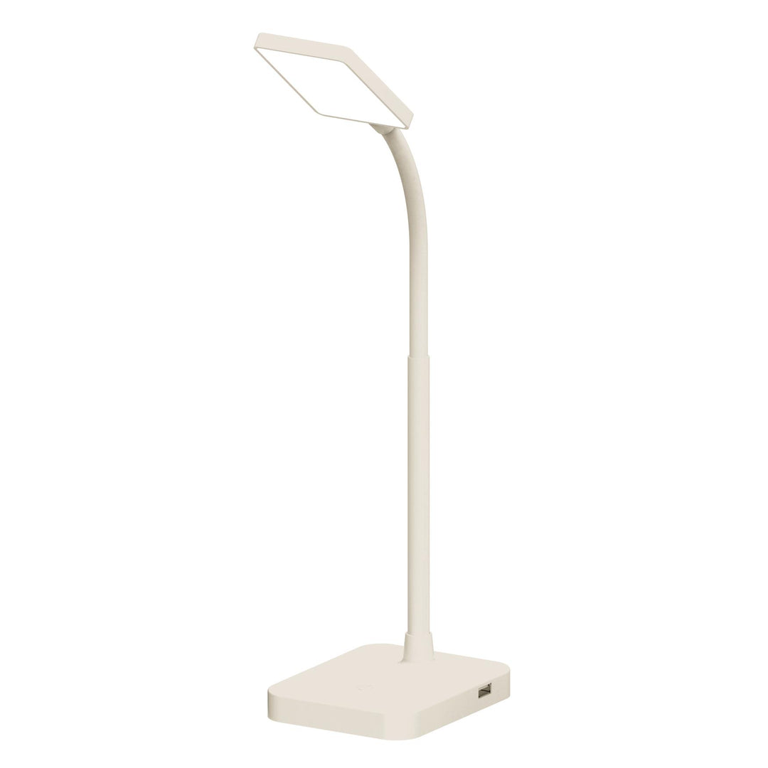 Maxlite Lighting 105354  Desk Lamp Led 4W Slim 3000K, Usb Port, White Finish Led Residential Light