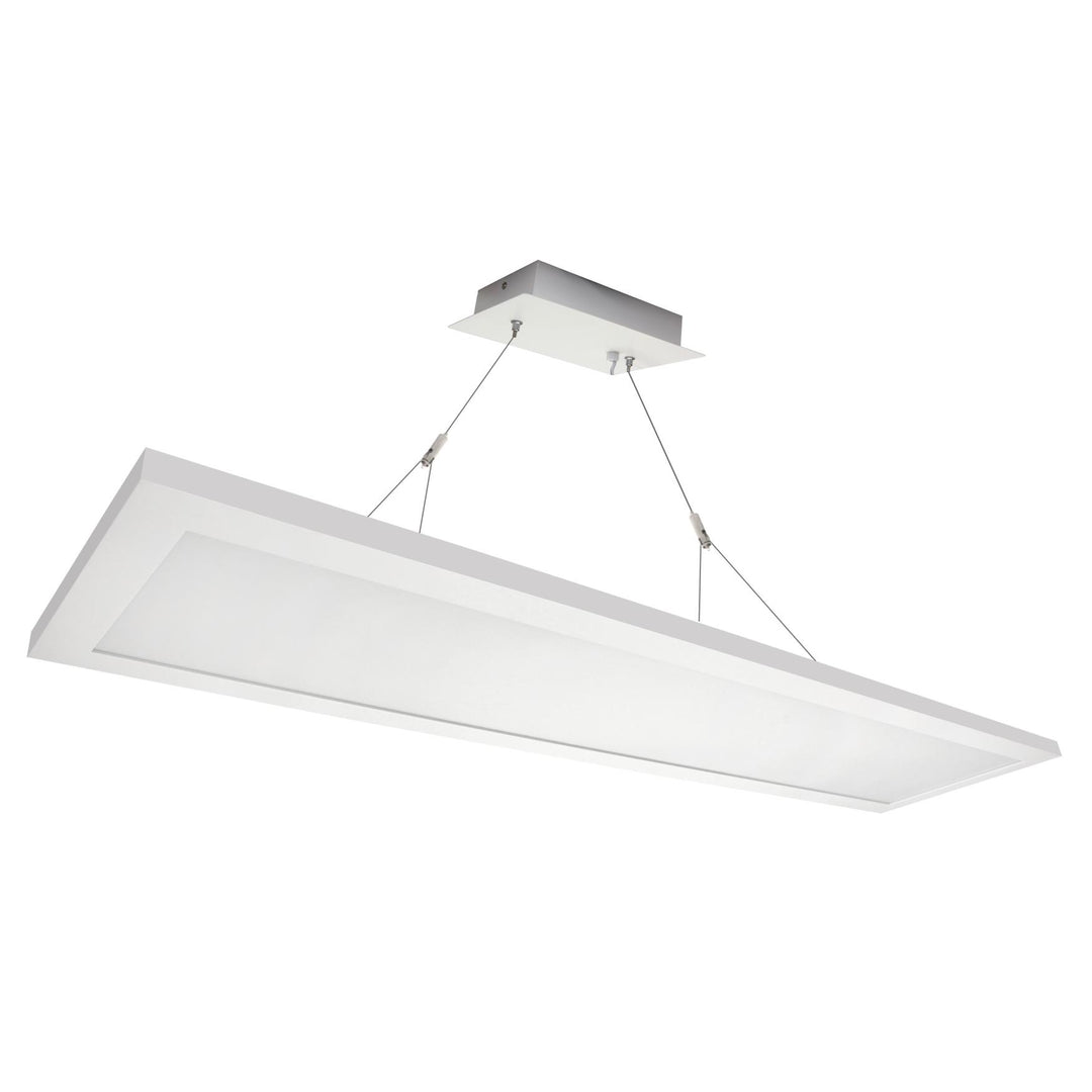 Maxlite Lighting 14098821  Pendant Panel 1X4 36W 3500K White Lens Indirect/Direct Light Led Panel Light