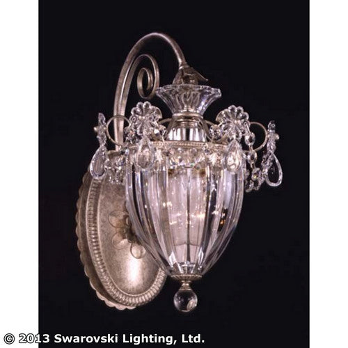 Schonbek Bagatelle 1240-48 Wall Sconce Light - Antique Silver