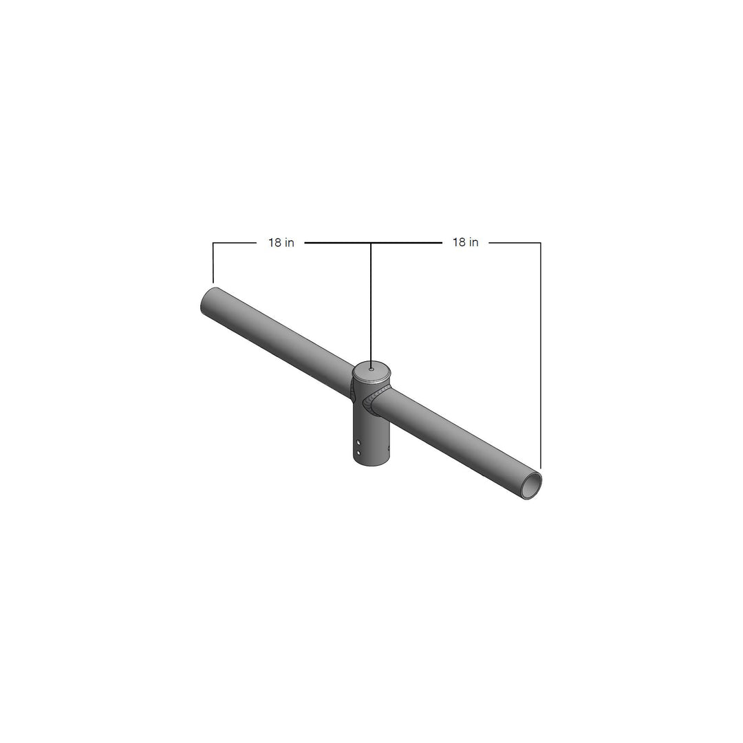 Maxlite Lighting 104009  Tenon Top Spoke Brackets, 2-3/8", Steel, 2 Arms @ 180 Degrees, Bronze Led Pole Light