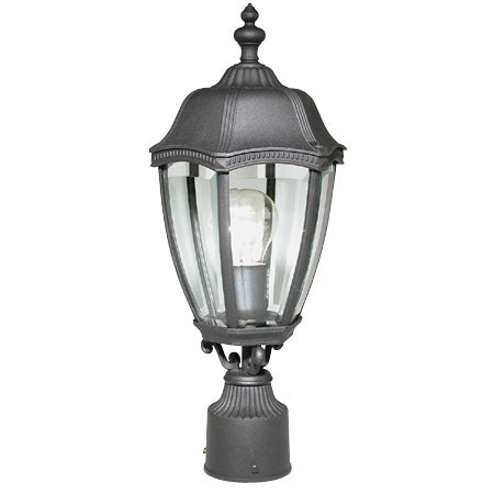 Dolan Designs Lighting 952-50 Roseville One Light Post Mount Outdoor Black