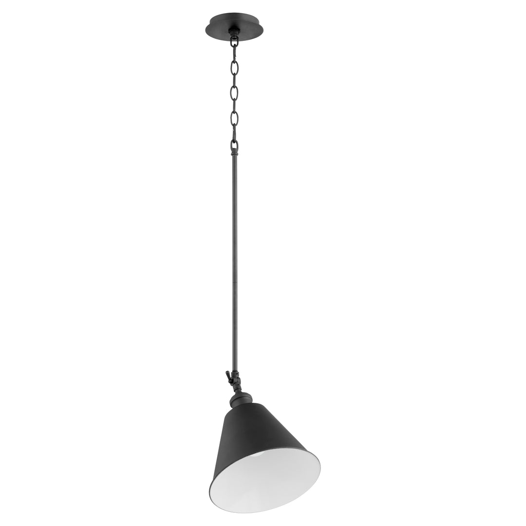 Quorum Metal Cone 3391-69 Pendant Light - Textured Black