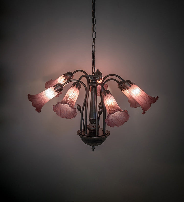Meyda Tiffany Lavender 11704 Chandelier Light - Mahogany Bronze
