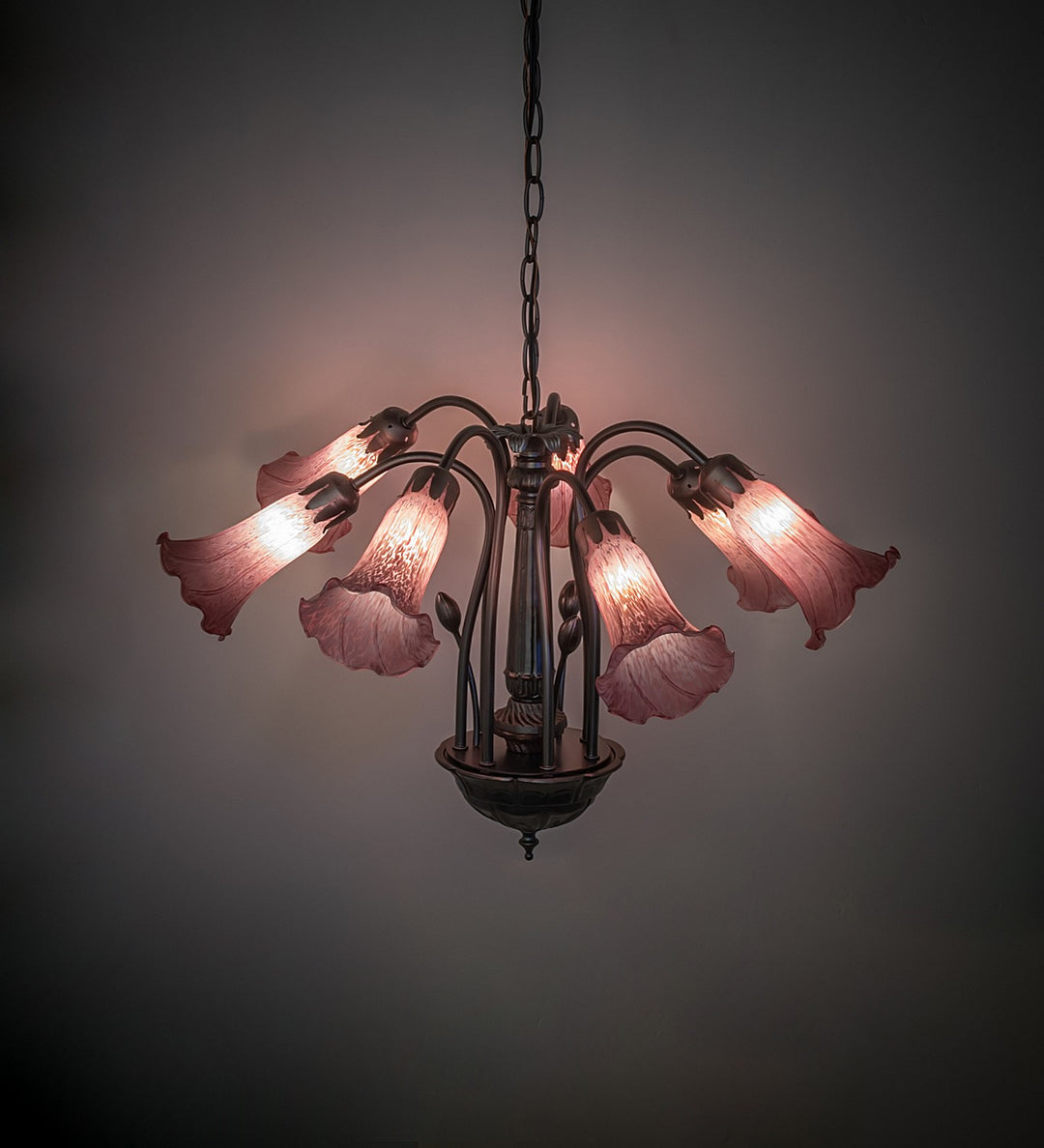 Meyda Tiffany Lavender 11704 Chandelier Light - Mahogany Bronze