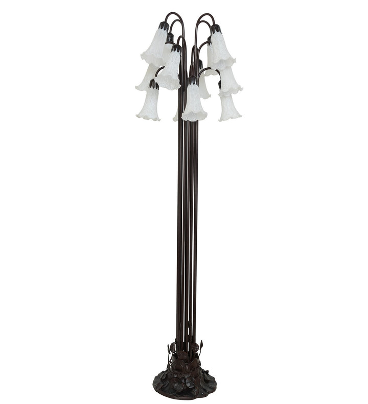 Meyda Tiffany Lighting 15889 White 12 Light Floor Lamp Lamp Bronze / Dark