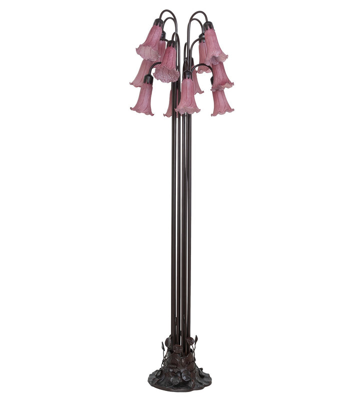 Meyda Tiffany Lighting 15975 Lavender 12 Light Floor Lamp Lamp Bronze / Dark