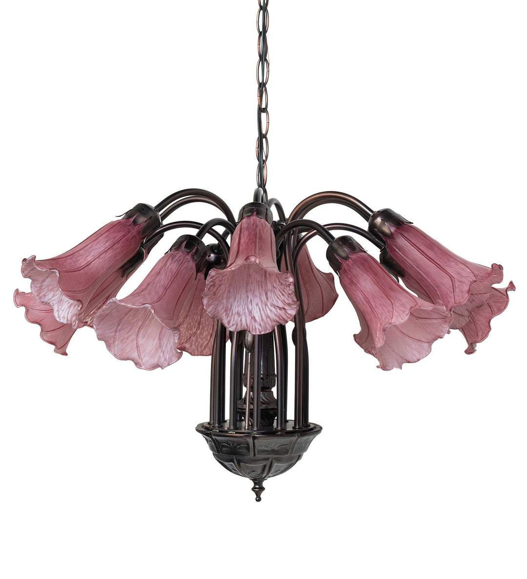 Meyda Tiffany Lavender 16115 Chandelier Light - Mahogany Bronze