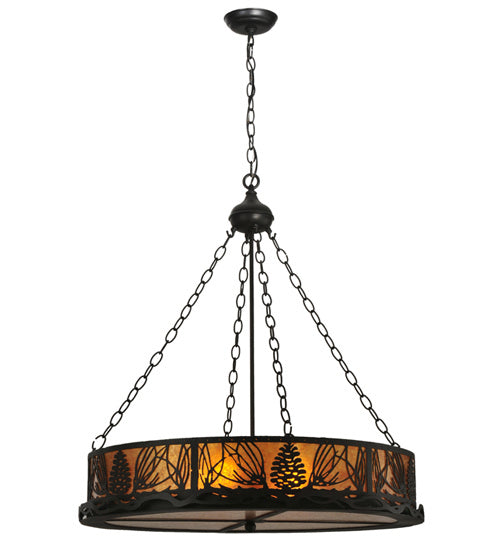 Meyda Tiffany Mountain Pine 50026 Chandelier Light - Antique Copper