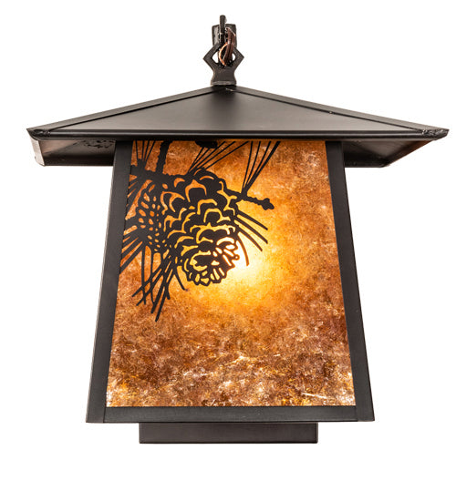 Meyda Tiffany Lighting 50573 Stillwater One Light Wall Sconce Outdoor Bronze / Dark