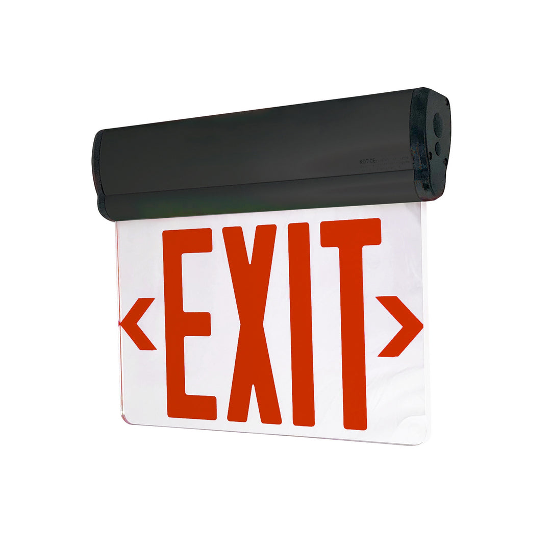 Nora Lighting NX-812-LEDR2MB  Exit & Emergency Utility Light Black