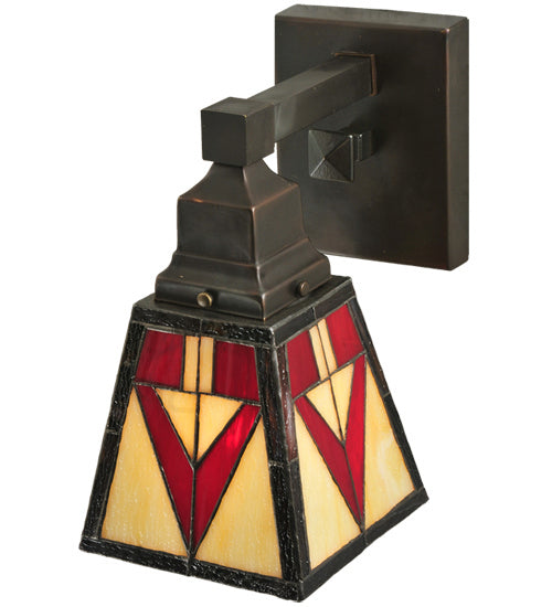 Meyda Tiffany Otero 122654 Wall Light - Craftsman Brown