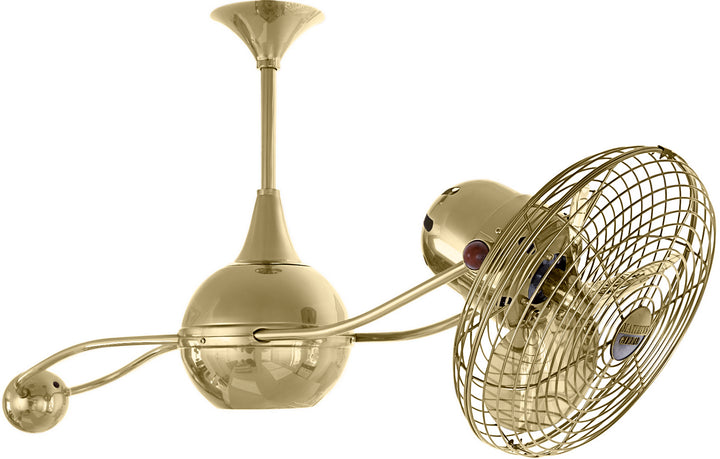 Matthews Fan Company Brisa 2000 B2K-PB-MTL Ceiling Fan 13 - Polished Brass, Polished Brass/