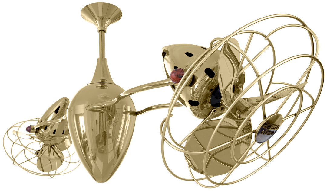 Matthews Fan Company Ar Ruthiane AR-PB-MTL Ceiling Fan 13 - Polished Brass, Polished Brass/
