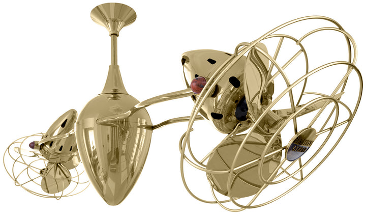 Matthews Fan Company Ar Ruthiane AR-PB-MTL Ceiling Fan 13 - Polished Brass, Polished Brass/