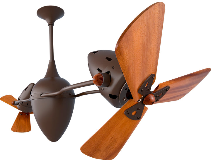 Matthews Fan Company Ar Ruthiane AR-BZZT-WD Ceiling Fan 16 - Bronzette, Mahogany/