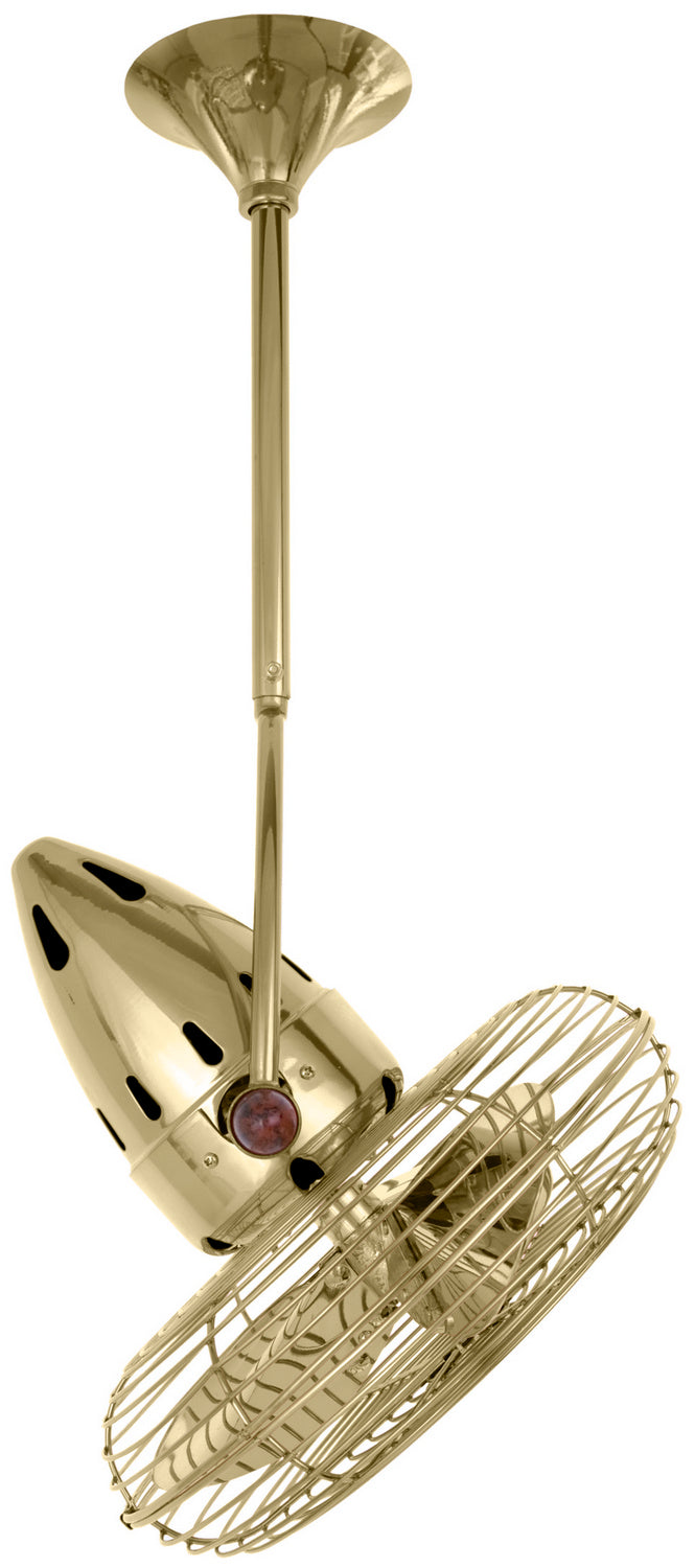 Matthews Fan Company Jarold Direcional JD-PB-MTL Ceiling Fan 13 - Polished Brass, Polished Brass/