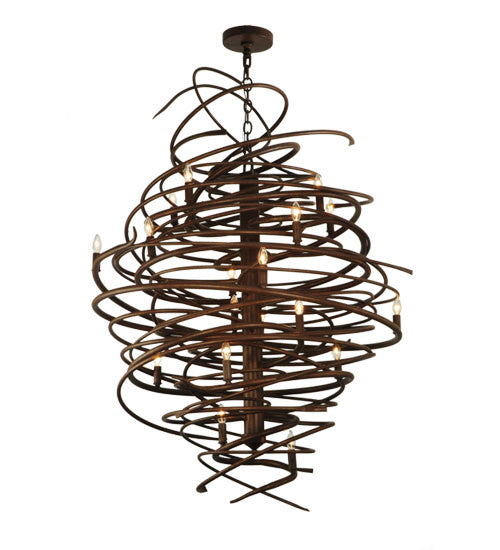 Meyda Tiffany Cyclone 116006 Chandelier Light - Rust,Antique