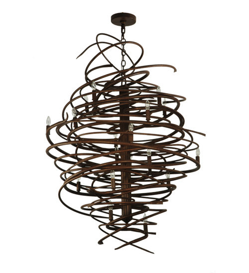 Meyda Tiffany Cyclone 116006 Chandelier Light - Rust,Antique
