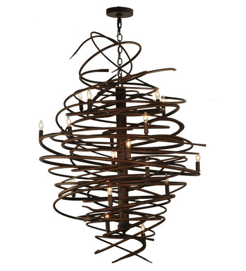 Meyda Tiffany Cyclone 116006 Chandelier Light - Rust,Antique